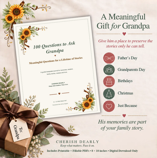 100 Questions to Ask Grandpa