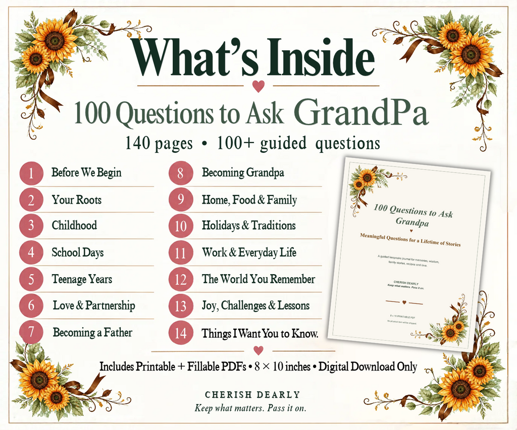 100 Questions to Ask Grandpa