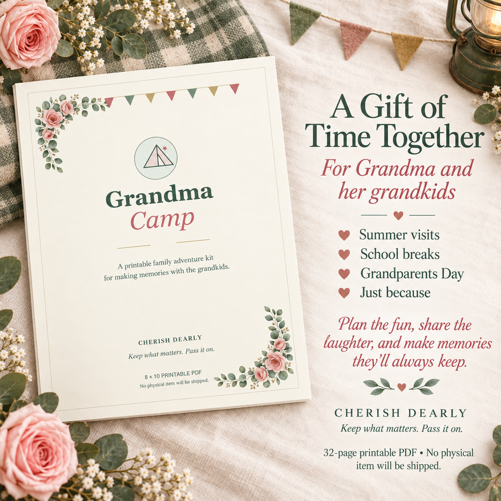 Grandma Camp - Printable Grandparent & Grandkids Activity Kit