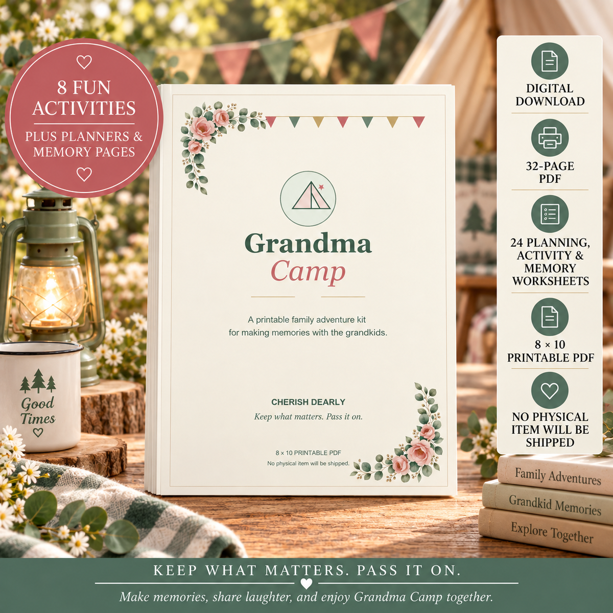 Grandma Camp - Printable Grandparent & Grandkids Activity Kit