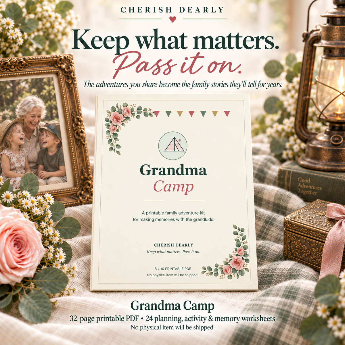 Grandma Camp - Printable Grandparent & Grandkids Activity Kit