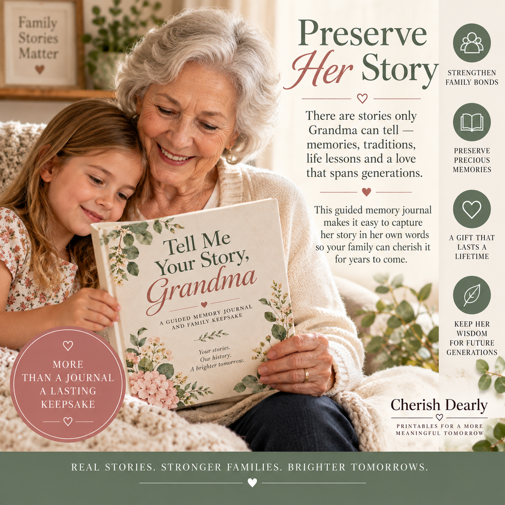 Tell Me Your Story, Grandma - Guided Memory Journal & Family Keepsake