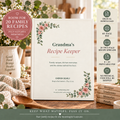 Grandma's Recipe Keeper - Printable Family Recipe & Memory Journal