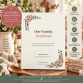 Our Family Traditions - Printable Family Keepsake Journal