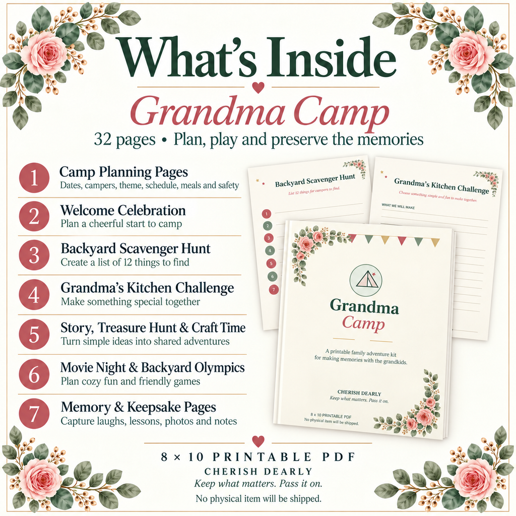 Grandma Camp - Printable Grandparent & Grandkids Activity Kit