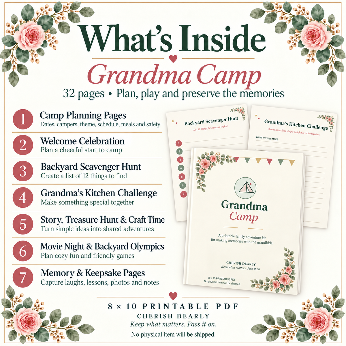 Grandma Camp - Printable Grandparent & Grandkids Activity Kit